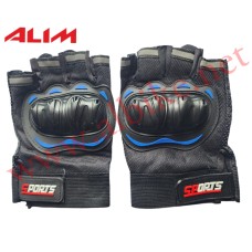 Eldiven Sport Korumalı Kesik (Siyah Renk )