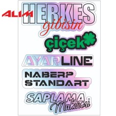 Sticker A5 Hologram Model 5