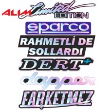 Sticker A5 Hologram Model 8