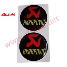 Sticker Damla Yuvarlak 2'li Akrapovic (5*5)