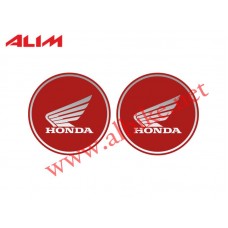 Sticker Damla Yuvarlak 2'li Kırmızı Honda