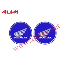 Sticker Damla Yuvarlak 2'li Mavi Honda