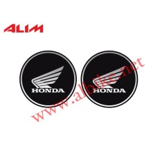 Sticker Damla Yuvarlak 2'li Siyah Honda